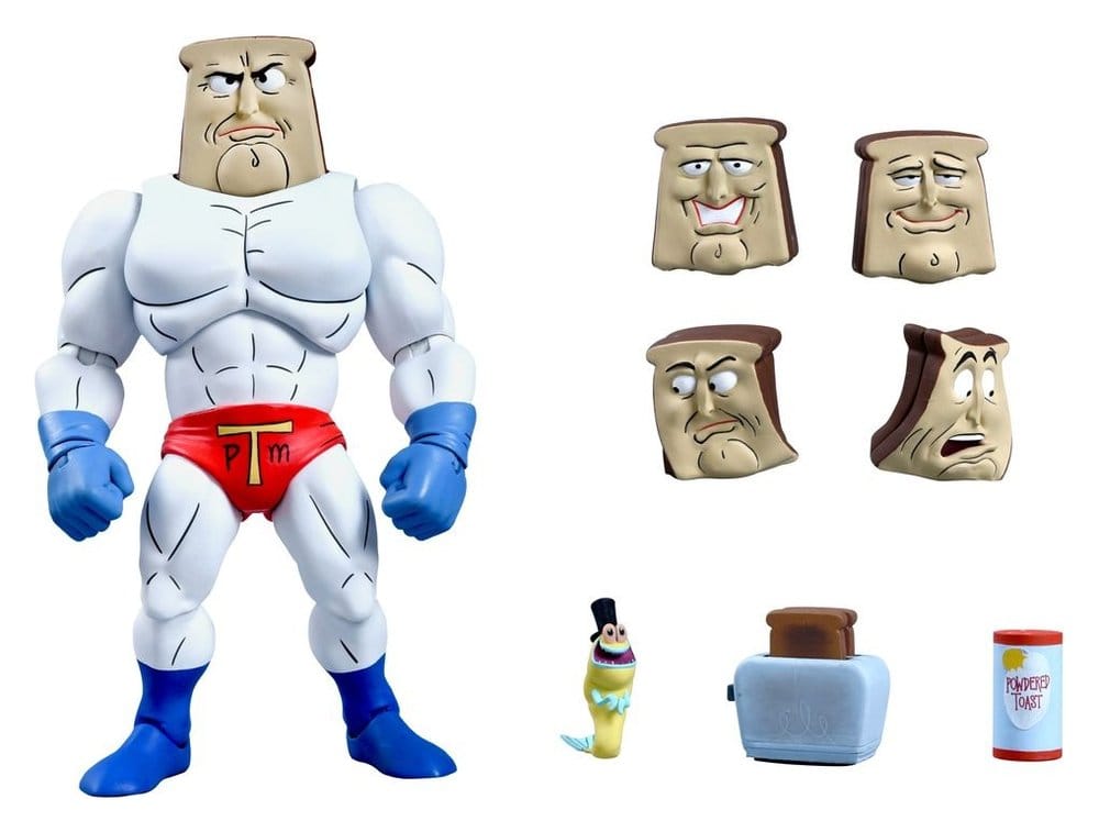 The Ren & Stimpy Show Action Figure Ultimate Powdered Toast Man 18 cm