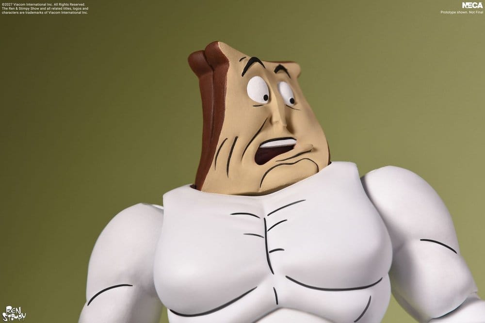 The Ren & Stimpy Show Action Figure Ultimate Powdered Toast Man 18 cm