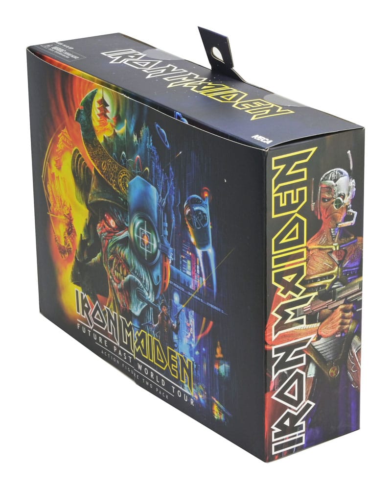 Iron Maiden Future Past World Tour Ultimate Action Figures 2-Pack Senjutsu Eddie and Somewhere in Time Eddie 18 cm
