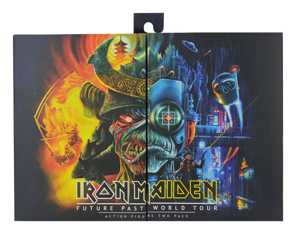 Iron Maiden Future Past World Tour Ultimate Action Figures 2-Pack Senjutsu Eddie and Somewhere in Time Eddie 18 cm