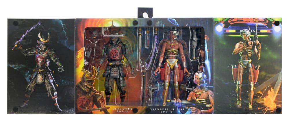 Iron Maiden Future Past World Tour Ultimate Action Figures 2-Pack Senjutsu Eddie and Somewhere in Time Eddie 18 cm
