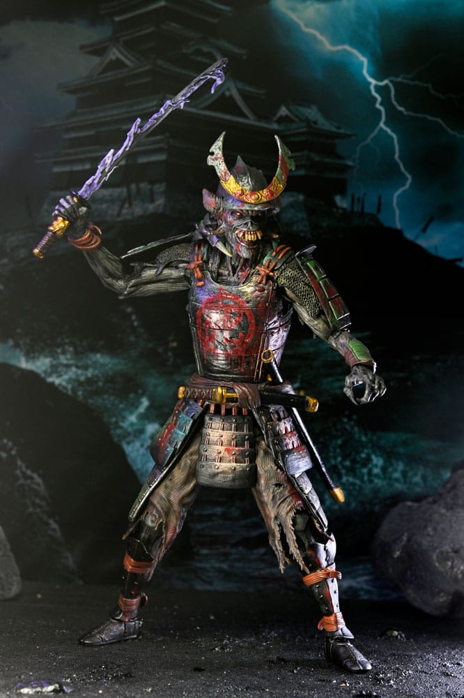 Iron Maiden Future Past World Tour Ultimate Action Figures 2-Pack Senjutsu Eddie and Somewhere in Time Eddie 18 cm