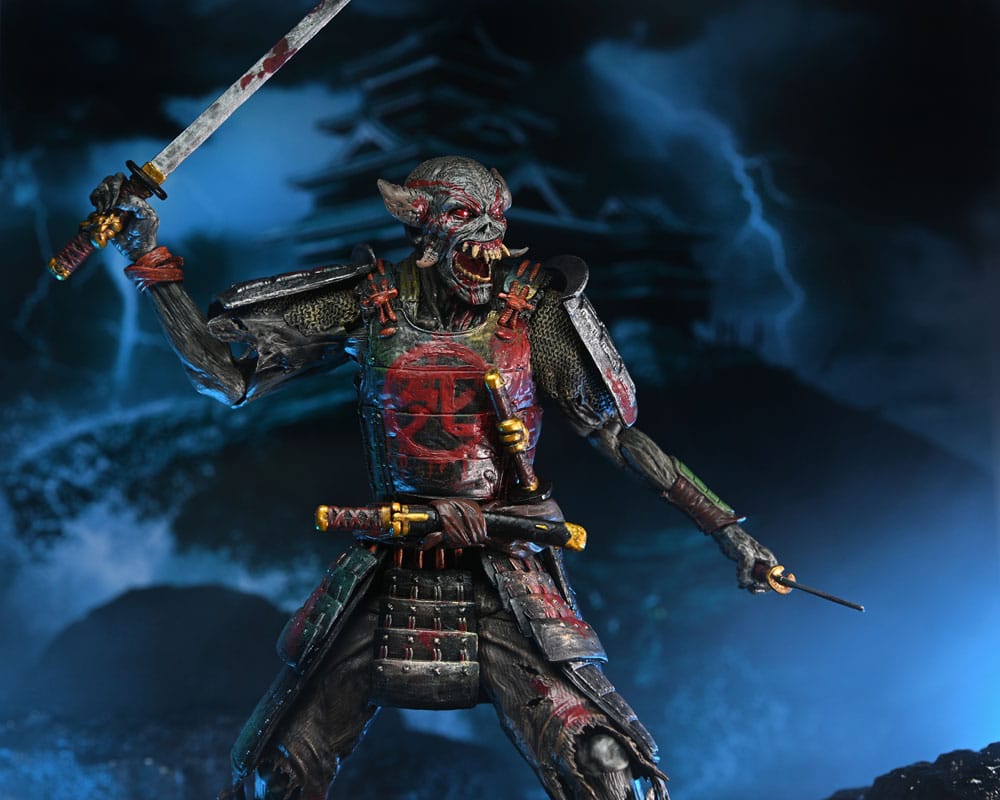 Iron Maiden Future Past World Tour Ultimate Action Figures 2-Pack Senjutsu Eddie and Somewhere in Time Eddie 18 cm