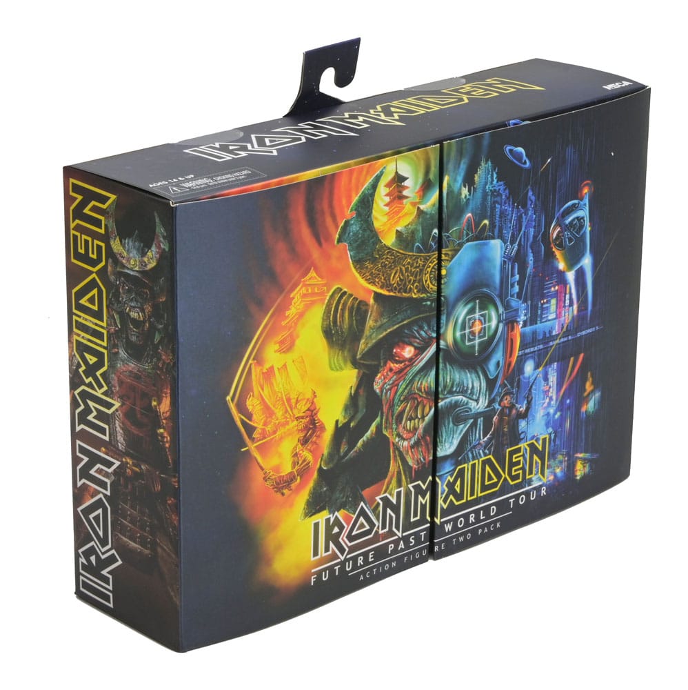 Iron Maiden Future Past World Tour Ultimate Action Figures 2-Pack Senjutsu Eddie and Somewhere in Time Eddie 18 cm