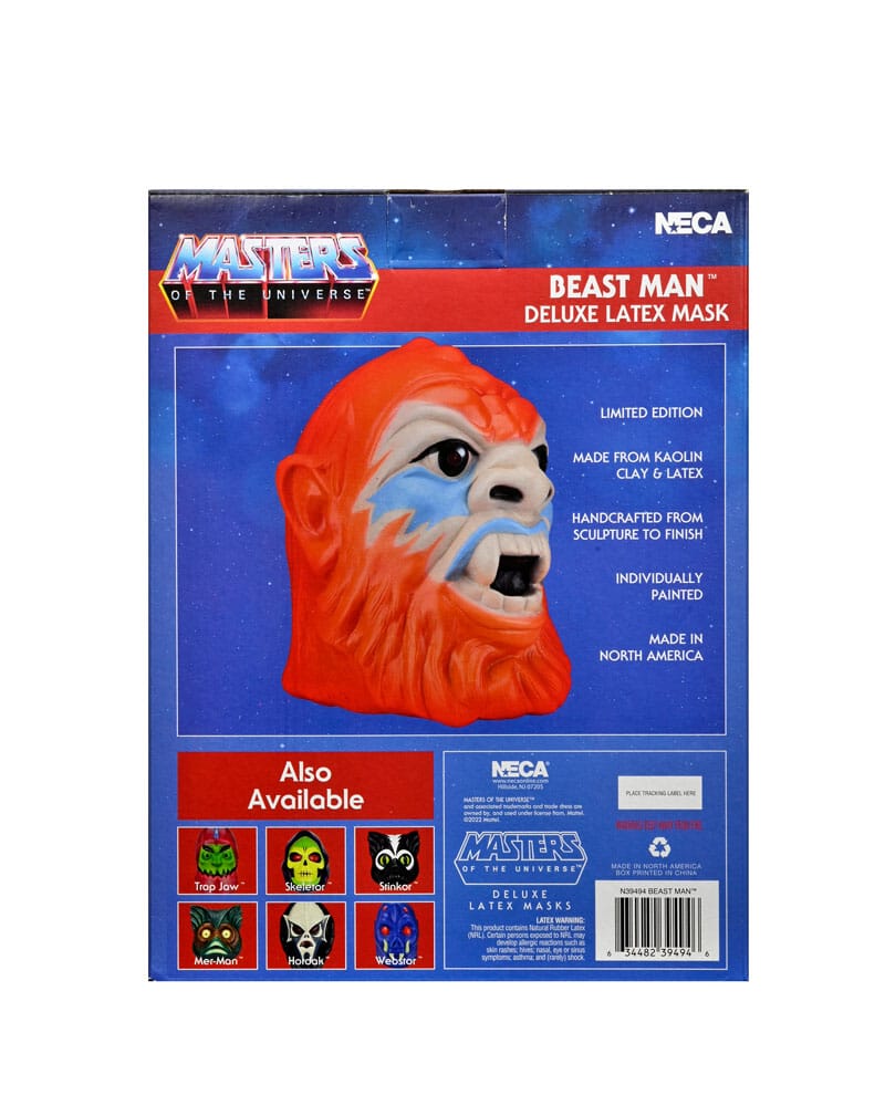 Masters of the Universe Replica Deluxe Latex Mask Beastman - Damaged packaging