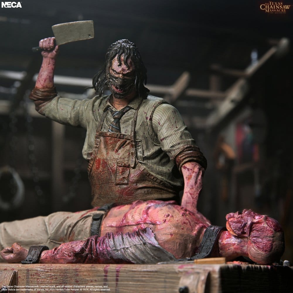 Texas Chainsaw Massacre: The Beginning Diorama Action Figure Leatherface Slaughterhouse Boxed Set 18 cm