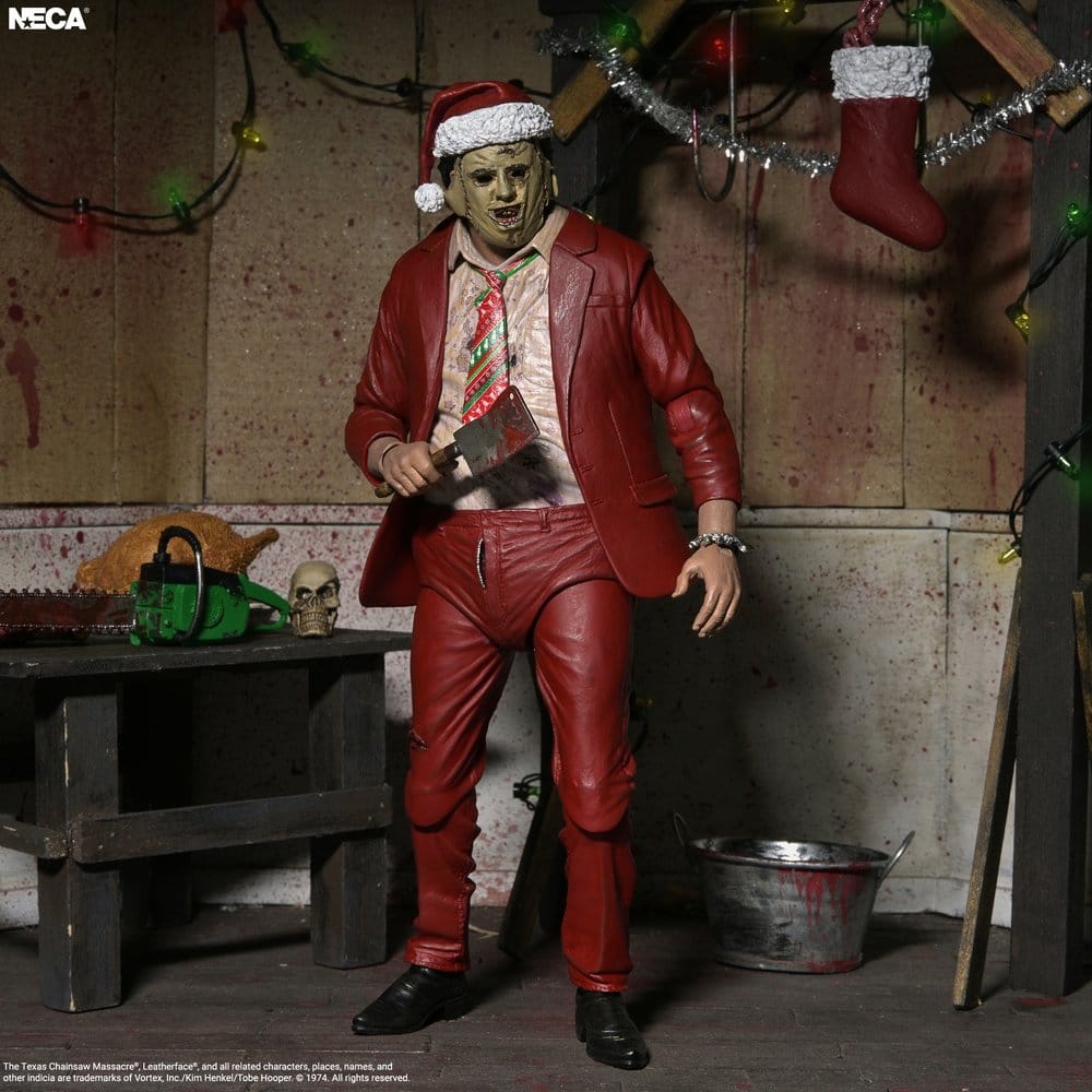Texas Chainsaw Massacre Ultimate Action Figure Santa Leatherface 18 cm