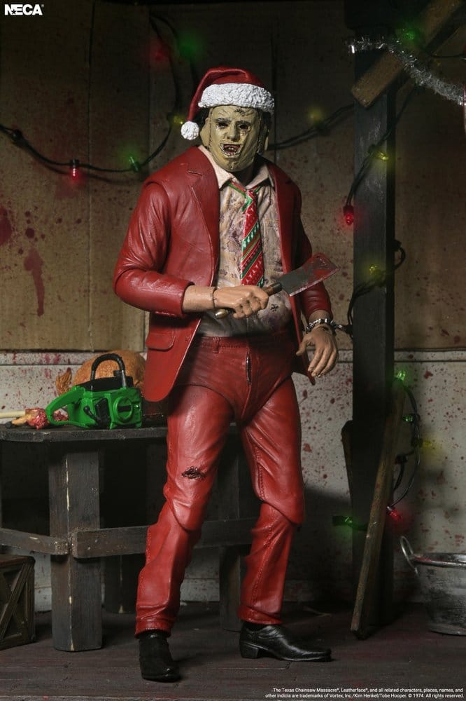 Texas Chainsaw Massacre Ultimate Action Figure Santa Leatherface 18 cm