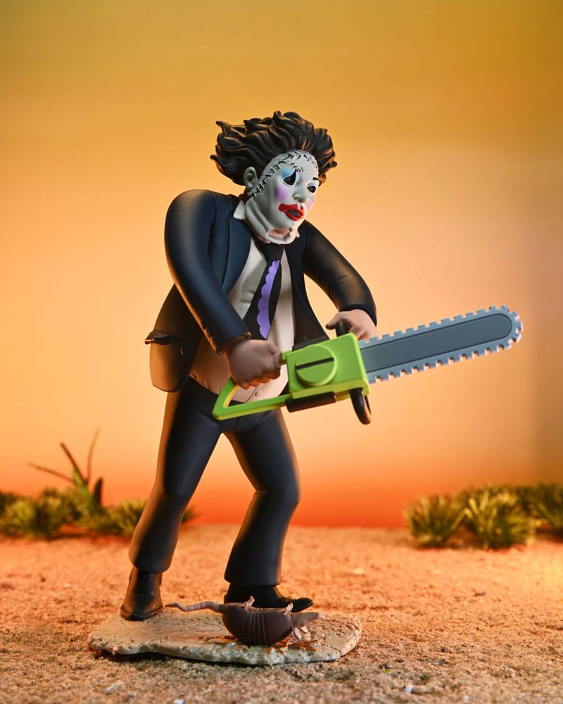 Texas Chainsaw Massacre Toony Terrors Action Figure 50th Anniversary Pretty Woman Leatherface 15 cm