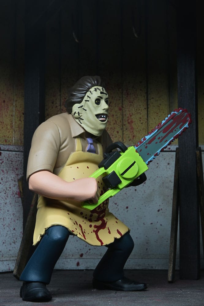 Texas Chainsaw Massacre Toony Terrors Action Figure 50th Anniversary Leatherface (Bloody) 15 cm