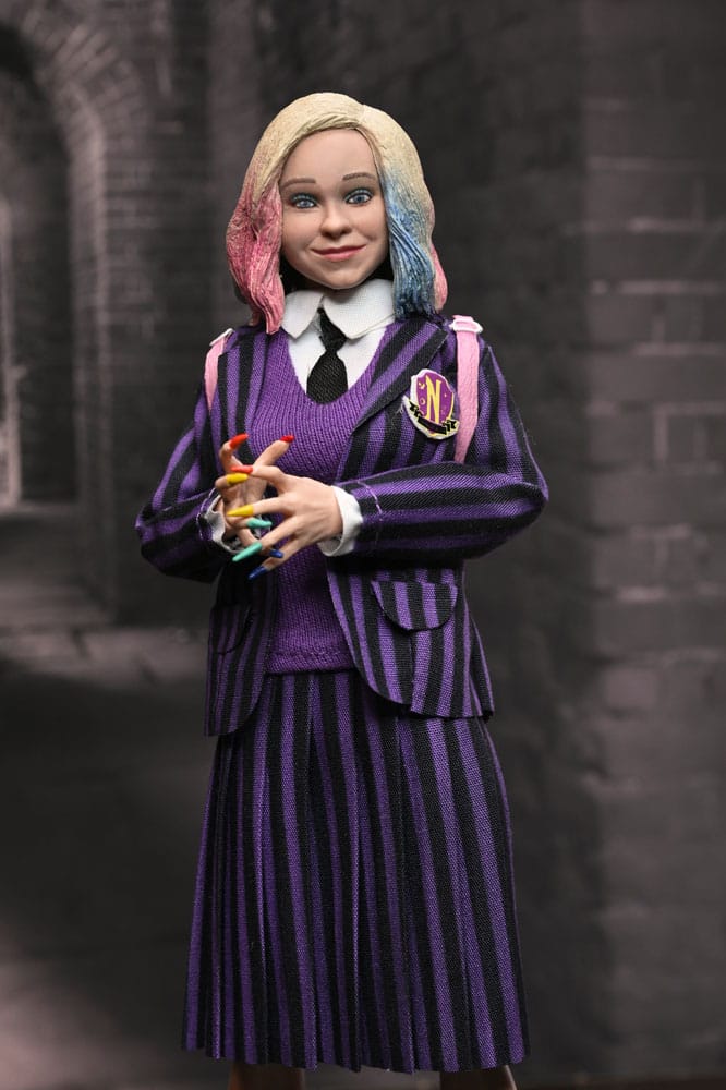 Wednesday Action Figures 2 Pack Wednesday Addams (Nevermore Uniform) and Enid 20 cm