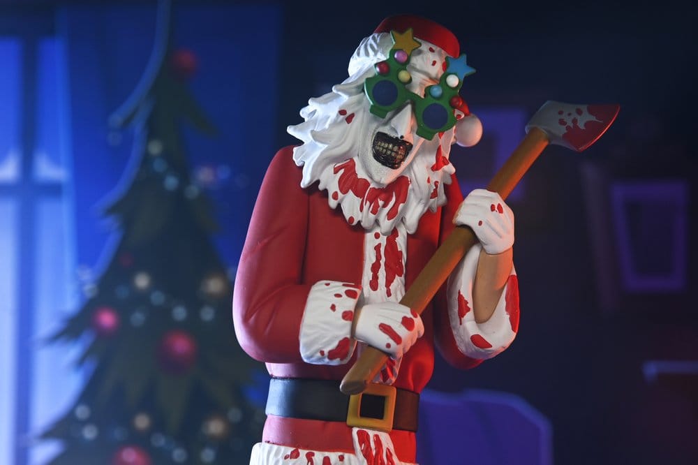 Terrifier 3 Toony Terrors Action Figure Santa Suit Art the Clown (Bloody Version) 15 cm