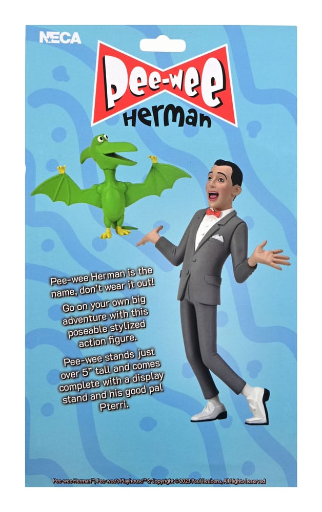 Pee-Wee Herman Toony Classics Figure Pee-Wee & Pterri 15 cm