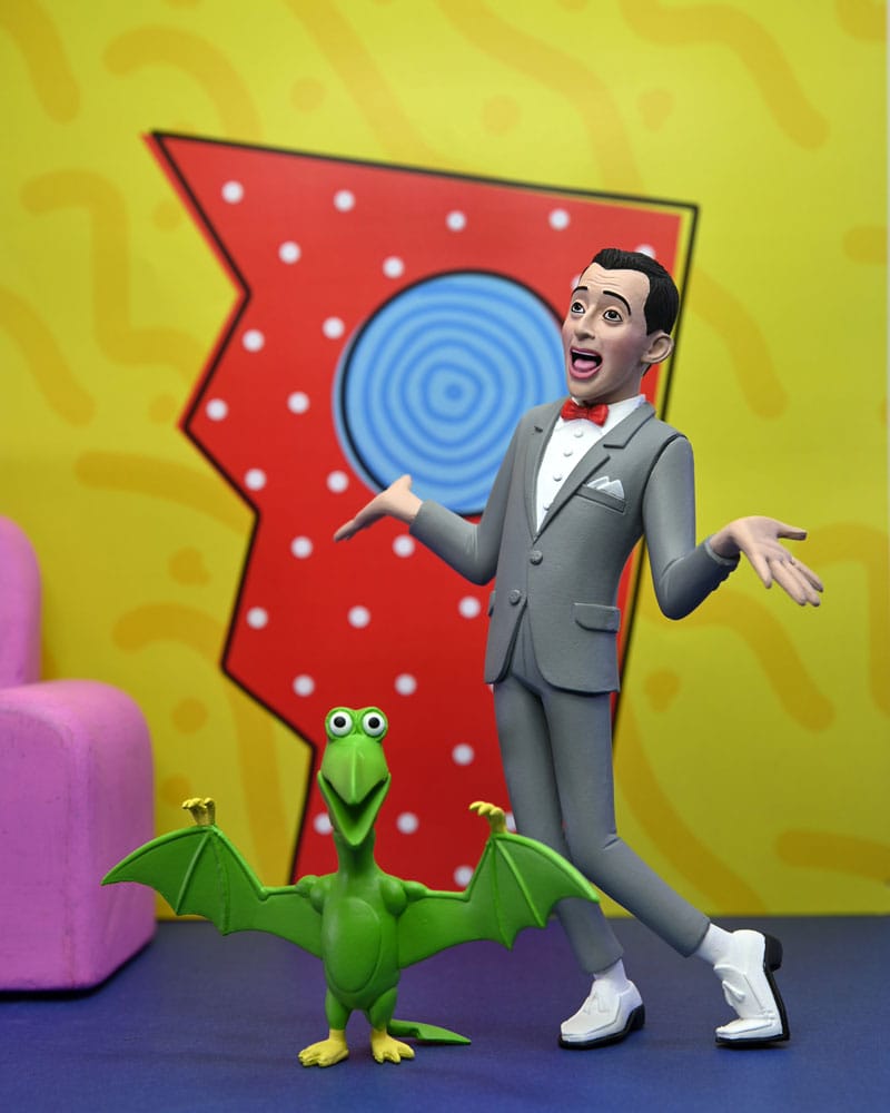 Pee-Wee Herman Toony Classics Figure Pee-Wee & Pterri 15 cm