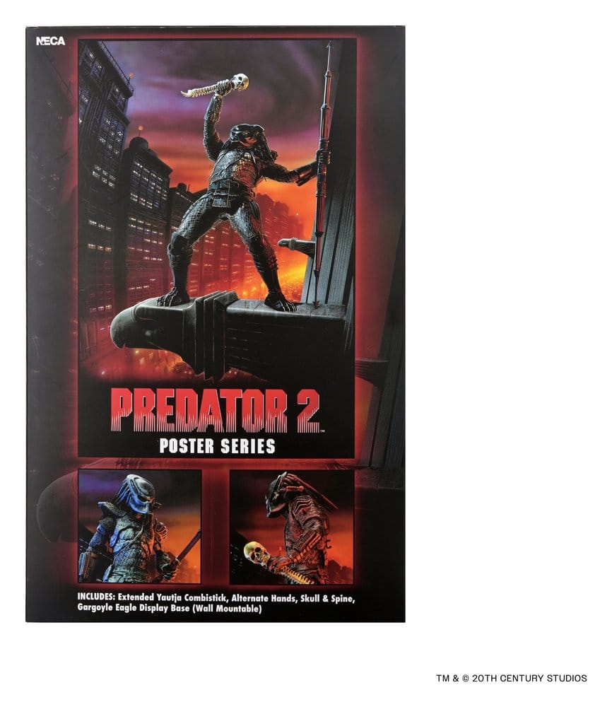 Predator 2 Action Figure City Hunter Poster Series 18 cm