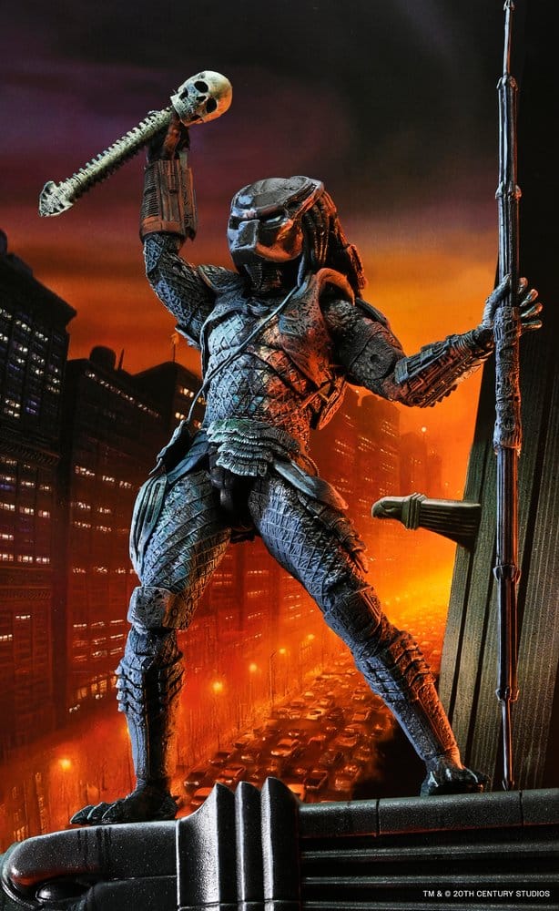 Predator 2 Action Figure City Hunter Poster Series 18 cm
