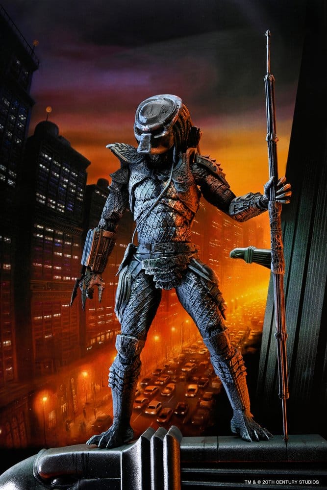Predator 2 Action Figure City Hunter Poster Series 18 cm