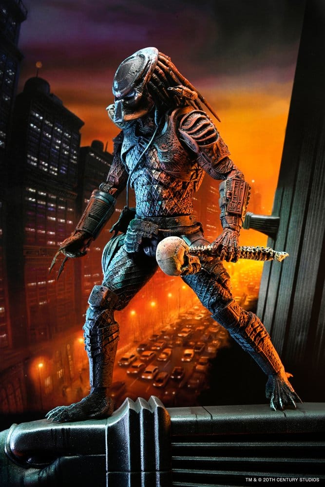 Predator 2 Action Figure City Hunter Poster Series 18 cm