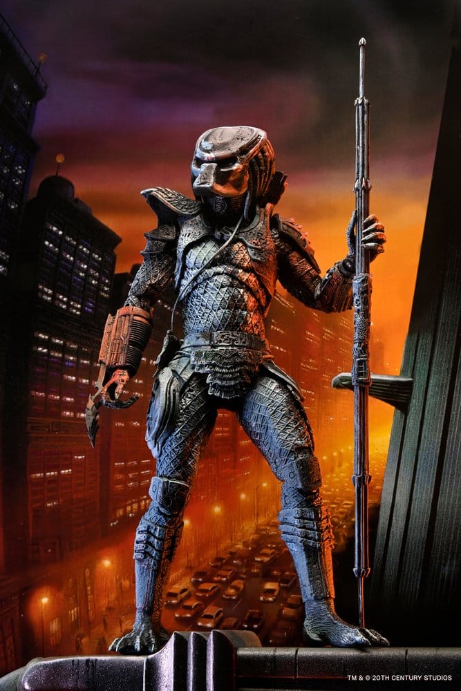 Predator 2 Action Figure City Hunter Poster Series 18 cm