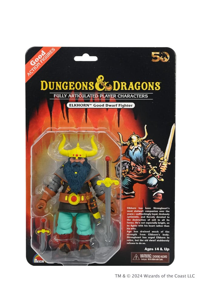 Dungeons and Dragons Scale Action Figure 50th Anniversary Elkhorn on Blister Card 18 cm