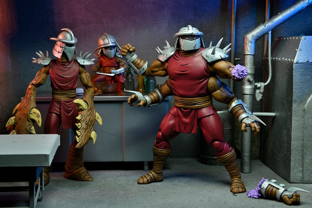 Teenage Mutant Ninja Turtles (Mirage Comics) Action Figure Shredder Clone & Mini Shredder (Deluxe) 18 cm