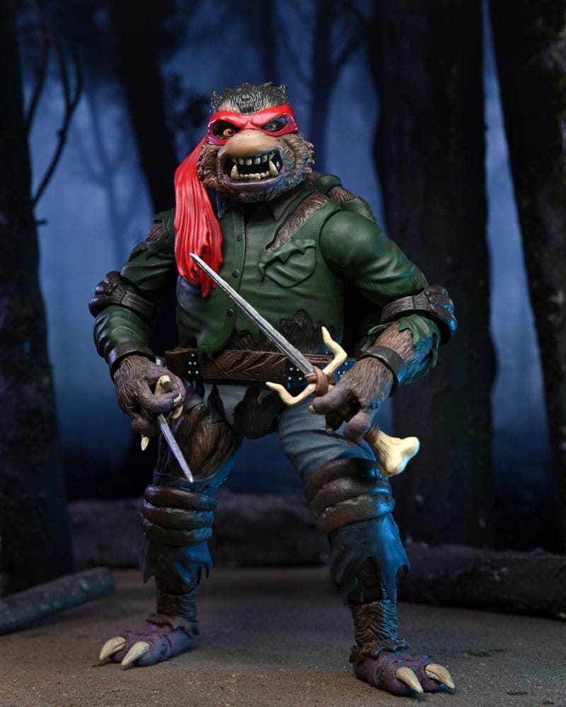 Universal Monsters x Teenage Mutant Ninja Turtles Action Figure Ultimate Raphael as The Wolfman 18 cm