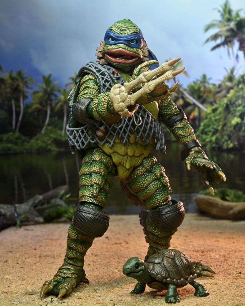 Universal Monsters x Teenage Mutant Ninja Turtles Scale Leonardo as the Creature 18 cm Action Figure