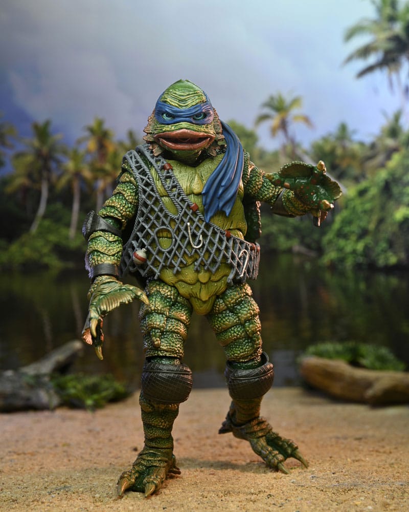 Universal Monsters x Teenage Mutant Ninja Turtles Scale Leonardo as the Creature 18 cm Action Figure