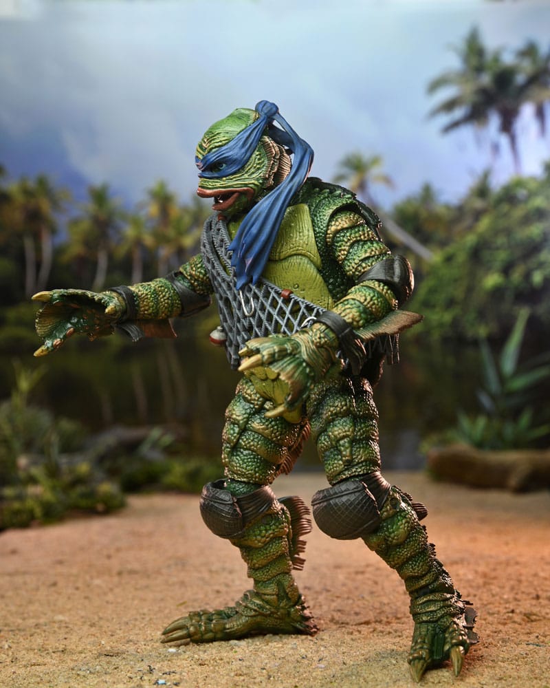 Universal Monsters x Teenage Mutant Ninja Turtles Scale Leonardo as the Creature 18 cm Action Figure