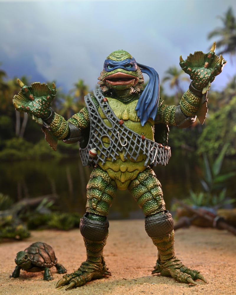Universal Monsters/Teenage Mutant Ninja Turtles Action Figure Leonardo as the Creature 18 cm