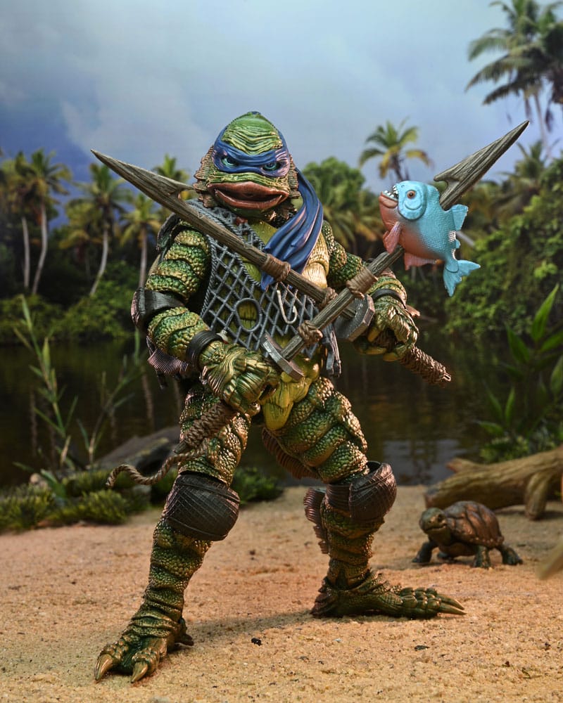 Universal Monsters/Teenage Mutant Ninja Turtles Action Figure Leonardo as the Creature 18 cm