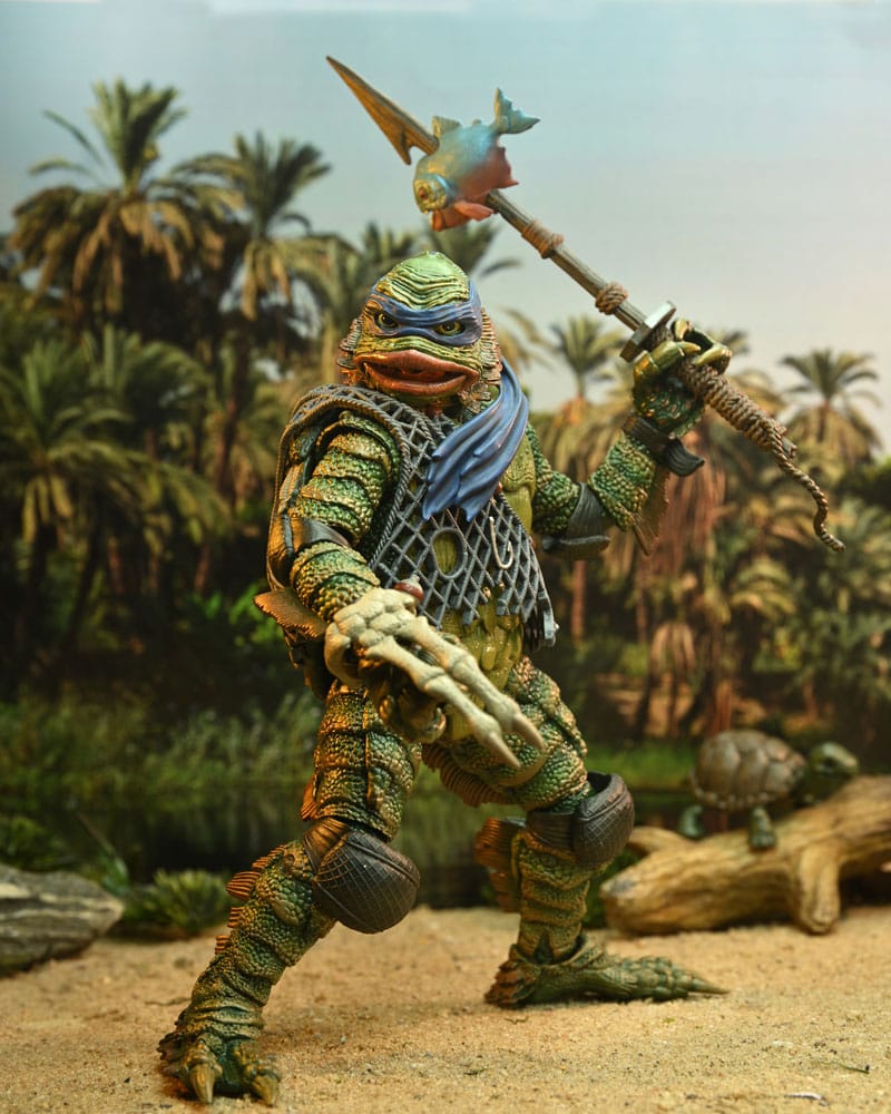 Universal Monsters/Teenage Mutant Ninja Turtles Action Figure Leonardo as the Creature 18 cm