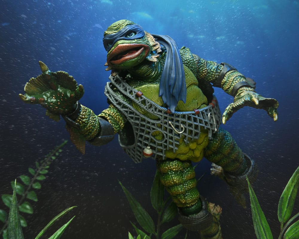 Universal Monsters/Teenage Mutant Ninja Turtles Action Figure Leonardo as the Creature 18 cm