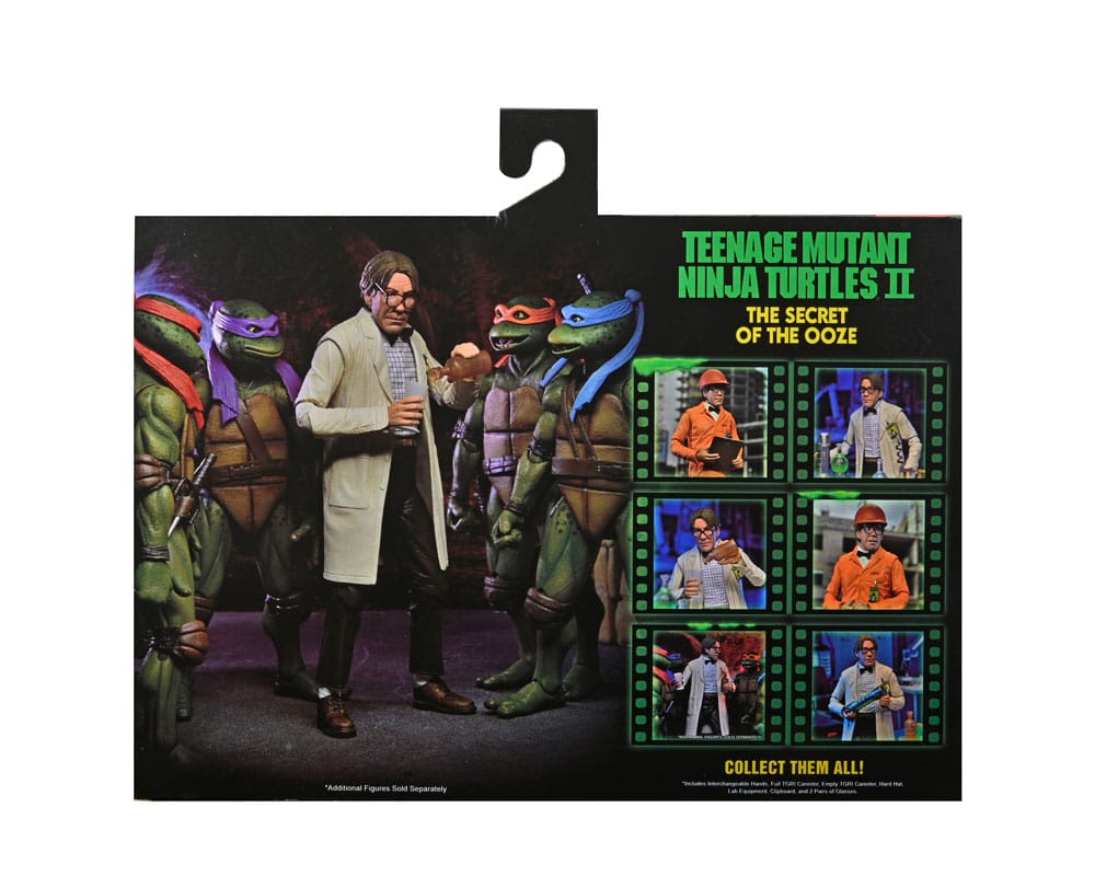 TMNT II: The Secret of the Ooze Action Figure 2-Pack Lab Coat Professor Perry and Hazmat Suit Professor Perry 18 cm