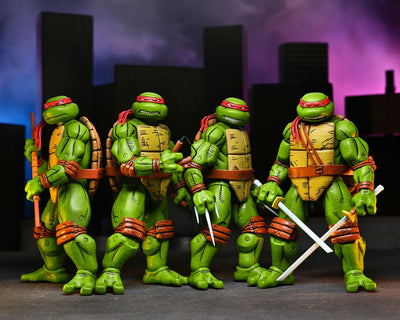 Teenage Mutant Ninja Turtles (Mirage Comics) 4-Pack Action Figures Leonardo, Raphael, Michelangelo, Donatello 18 cm