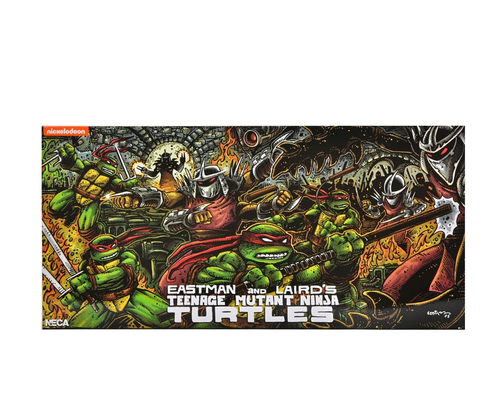 Teenage Mutant Ninja Turtles (Mirage Comics) 4-Pack Action Figures Leonardo, Raphael, Michelangelo, Donatello 18 cm