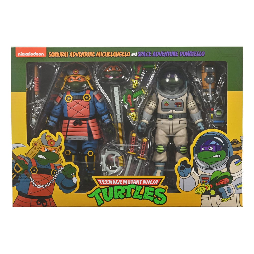 Teenage Mutant Ninja Turtles (Cartoon) Action Figure 2 Pack Space Adventure & Samurai Turtles 18 cm