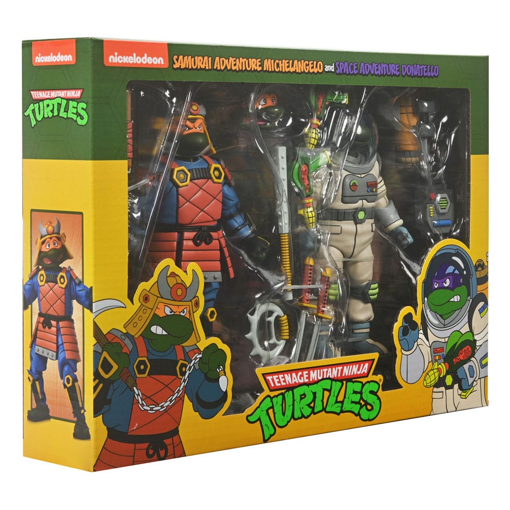 Teenage Mutant Ninja Turtles (Cartoon) Action Figure 2 Pack Space Adventure & Samurai Turtles 18 cm