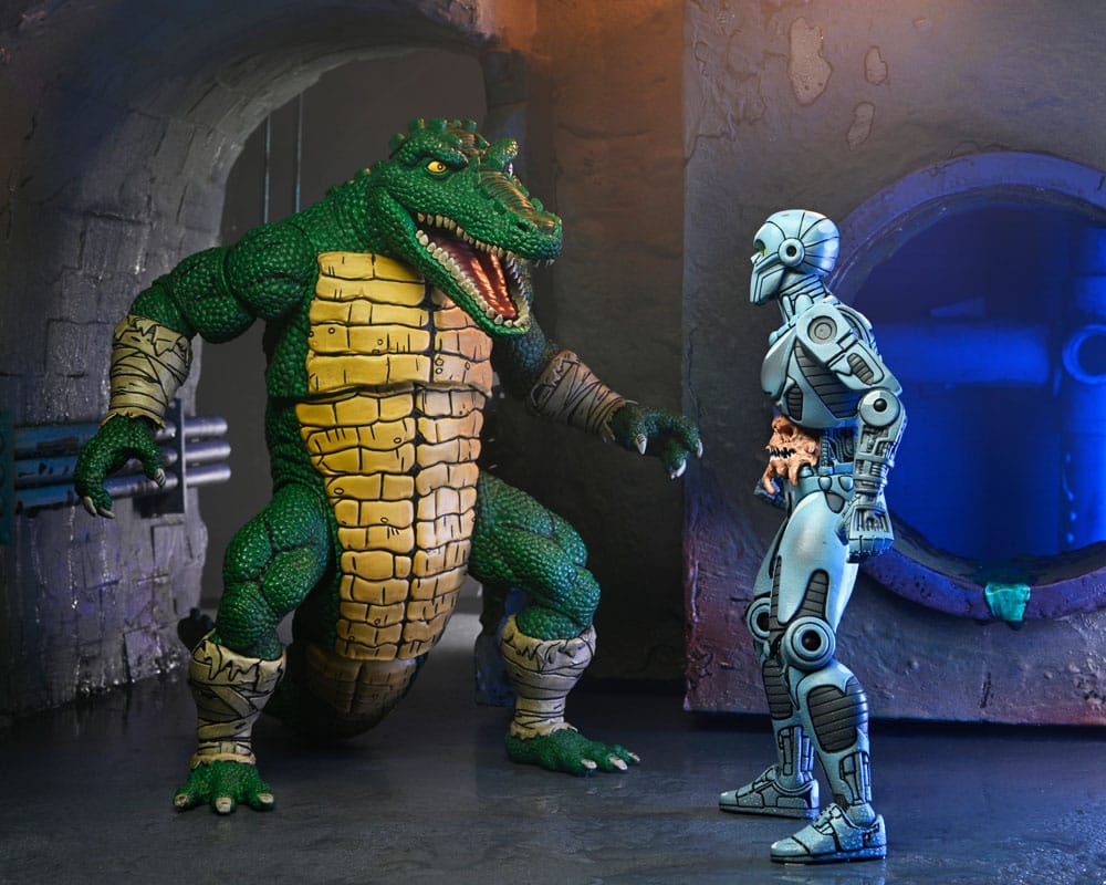Teenage Mutant Ninja Turtles (Mirage Comics) Action Figure Leatherhead 21 cm - Damaged packaging