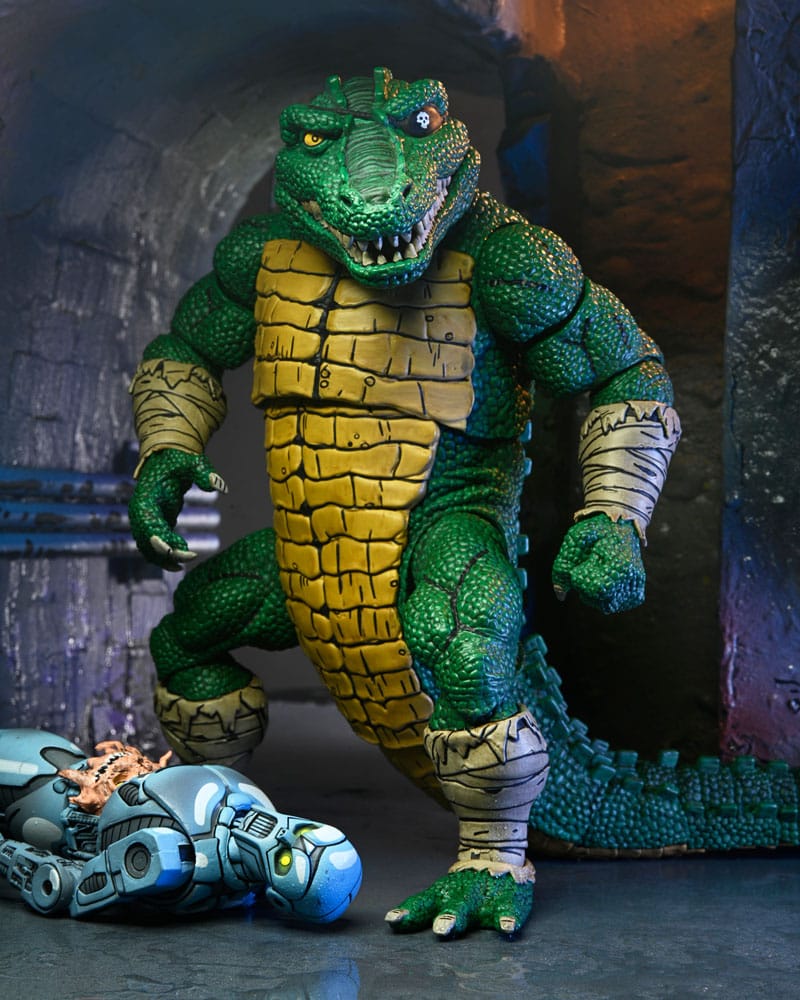 Teenage Mutant Ninja Turtles (Mirage Comics) Action Figure Leatherhead 21 cm - Damaged packaging