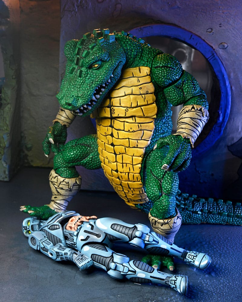 Teenage Mutant Ninja Turtles (Mirage Comics) Action Figure Leatherhead 21 cm - Damaged packaging