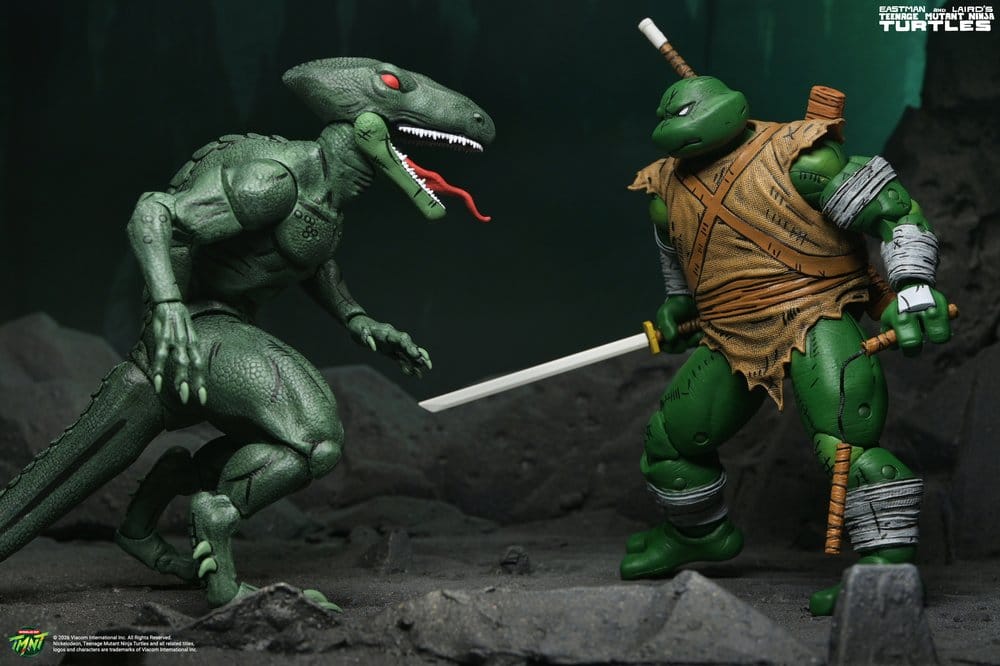 Teenage Mutant Ninja Turtles (Mirage Comics) Action Figure 2-Pack Daimyo Orkai & Raptor 18 cm