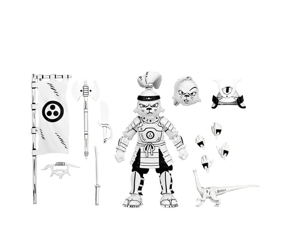 Usagi Yojimbo Action Figure Samurai Usagi Yojimbo Black & White Figure 18 cm - Damaged packaging