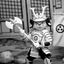 Usagi Yojimbo Action Figure Samurai Usagi Yojimbo Black & White Figure 18 cm - Damaged packaging