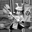 Usagi Yojimbo Action Figure Samurai Usagi Yojimbo Black & White Figure 18 cm - Damaged packaging
