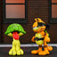 Teenage Mutant Ninja Turtles (Archie Comics) x Garfield Action Figure 2-Pack Ultimate Garfello & Odie 10 cm