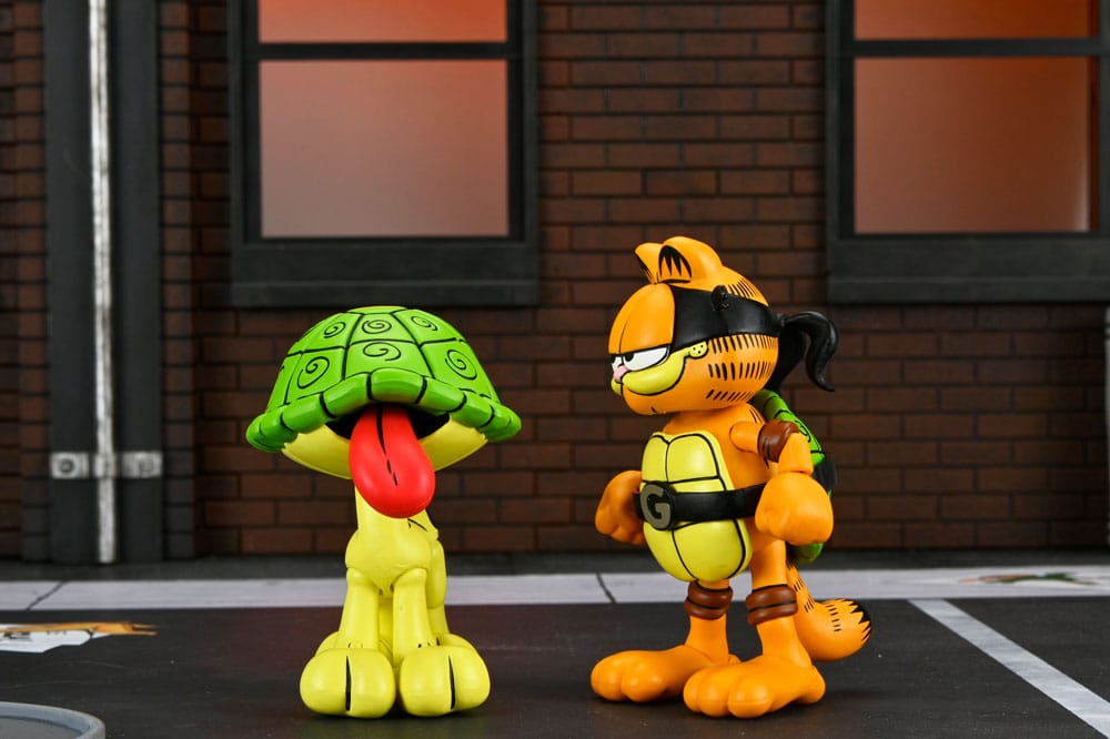 Teenage Mutant Ninja Turtles (Archie Comics) x Garfield Action Figure 2-Pack Ultimate Garfello & Odie 10 cm