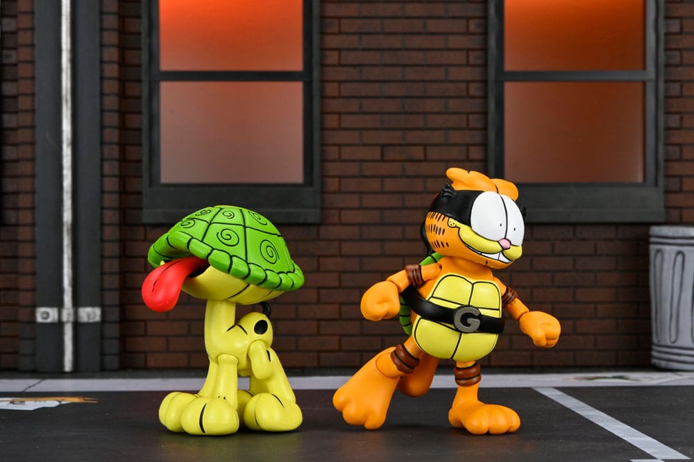 Teenage Mutant Ninja Turtles (Archie Comics) x Garfield Action Figure 2-Pack Ultimate Garfello & Odie 10 cm