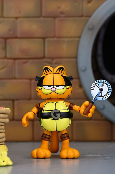 Teenage Mutant Ninja Turtles (Archie Comics) x Garfield Action Figure 2-Pack Ultimate Garfello & Odie 10 cm