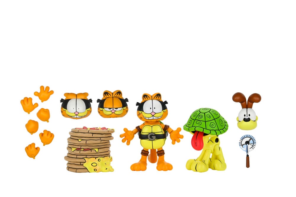 Teenage Mutant Ninja Turtles (Archie Comics) x Garfield Action Figure 2-Pack Ultimate Garfello & Odie 10 cm